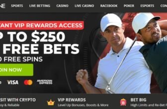 BetOnline review homepage showing reduced juice lines for sharp bettors.